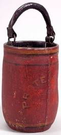 Painted Leather Fire Bucket