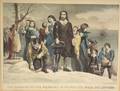 Currier  Ives publishers American 18571907 The Landing of the Pilgrims at Plymouth Mass Dec 22nd 1620