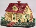 Painted Cast Iron Cottage Doorstop