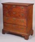 Chippendale Pine Chest over Drawers