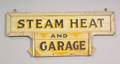 Steam Heat and Garage Painted Wooden Sign