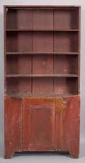 Painted Pine Paneled Cupboard