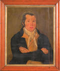 Oil on panel portrait of a gentleman early 19th c