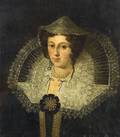 Flemish School 17th Century Style Portrait of an Elegant Lady in an Elaborate Lace Collar