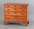 New England Chippendale maple chest of drawers late 18th c