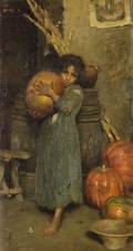 Vincenzo Caprile Italian 18561936 The Little Pumpkin