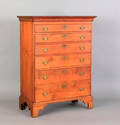New England Chippendale maple semi tall chest ca 1770