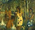 Arthur Clifton Goodwin American 18661929 A Tahitian View in the Style of After Gauguin