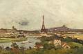 Jean Baptiste Antoine Guillemet French 18431918 Panorama with the Eiffel Tower in the Distance