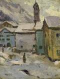 Harry B Lachman American 18861974 Une Village Glace