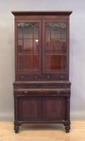 Empire mahogany bookcase