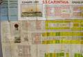 1932 Cunard Steam Ship Company Cruise Plan for the SS Carinthia