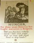 Two WWI Lithograph US Food Administration Posters