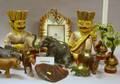 Lot of Approximately Fortyone Decorative African Animal and Other Figures