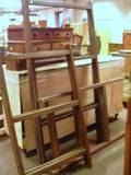 Three Assorted Wooden Folding Quilt Racks