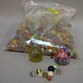 Bag Lot of Assorted Glass and Clay Marbles