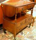 Pennsylvania House Colonial Revival Cherry Dropleaf Serving Cart