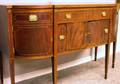 Federalstyle Inlaid Mahogany Bowfront Sideboard