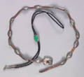Navajo leather concha belt early 20th c