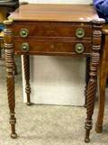 Late Federal Mahogany TwoDrawer Stand