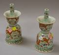 Pair of Chinese Porcelain Candleholders