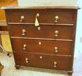 Victorian Rococo Pine Bureau with Inlaid Ivory Escutcheons