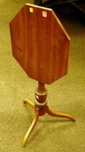 Octagonal Cherry Tilttop Candlestand