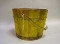 Yellow Painted Wooden Pail