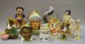 Ten Assorted Ceramic Character Figures Jars and Jugs