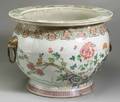 Large Rose Canton Porcelain Fishbowl