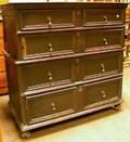 William  Mary Style Joined Oak Twopart Chest of Drawers