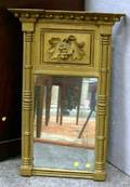 Late Federal Giltwood Tabernacle Mirror