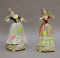 Pair of German Porcelain Figures of Women