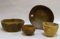 Four Continental Burlwood Bowls