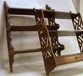 Late Victorian Walnut Wall Shelf and a Ferguson Chippendalestyle Mahogany Wall Shelf