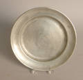 Philadelphia pewter plate with lovebird touch