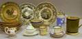 Thirteen Pieces of Assorted English Ceramic Tableware and Six Portuguese Soup Plates