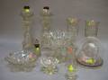 Thirteen Pieces of 19th Century Flint and Pattern Glass