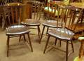 Set of Four Windsor Stepdown Arrowback Side Chairs