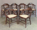Set of six Victorian armchairs