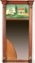 Sheraton mahogany mirror