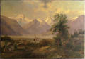 Oil on canvas landscape signed  Metzle