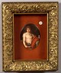 Continental Handpainted Porcelain Plaque of a Saint