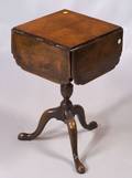 Georgianstyle Burl Walnut Veneer Occasional Table