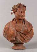 Faux Terra Cotta Classicalstyle Male Bust