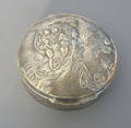 English silver art nouveau compact
