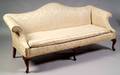 Chippendale Style Mahogany Camelback Sofa