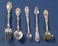 Three Tiffany  Co SterlingChrysanthemum Flatware Items