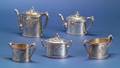Five Piece Gorham Medallion Tea and Coffee Service
