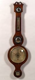 Georgianstyle Mahogany Wheel Barometer